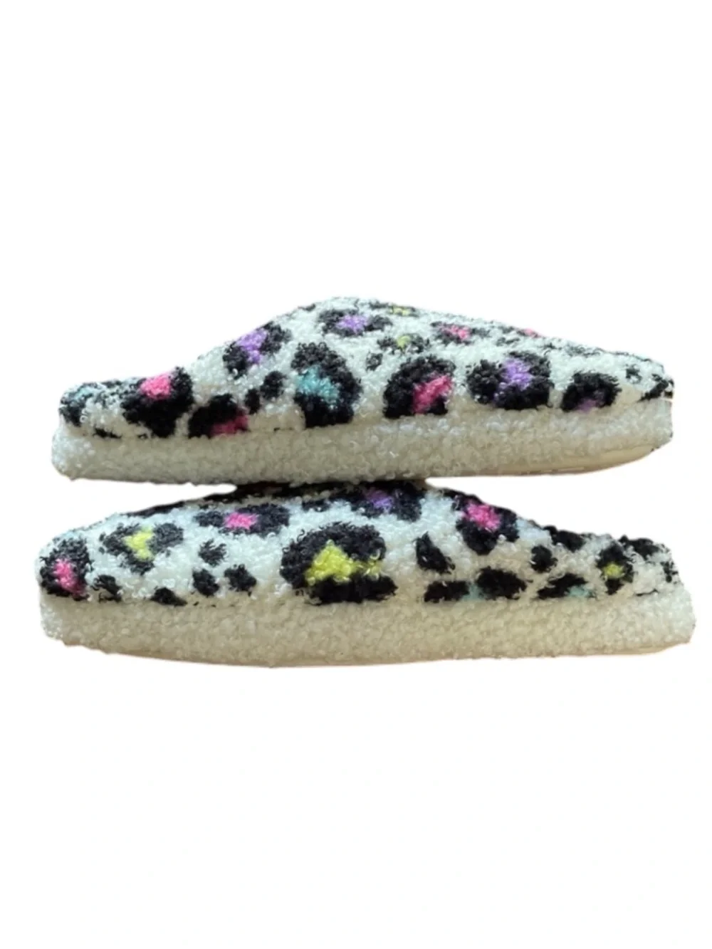 Girls 13/1 Leopard Print Slippers